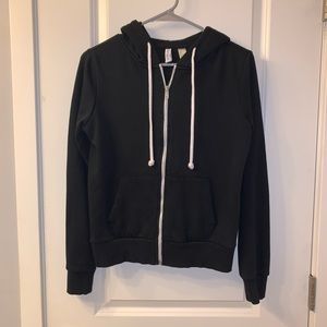 Black Zip Up Sweatshirt
